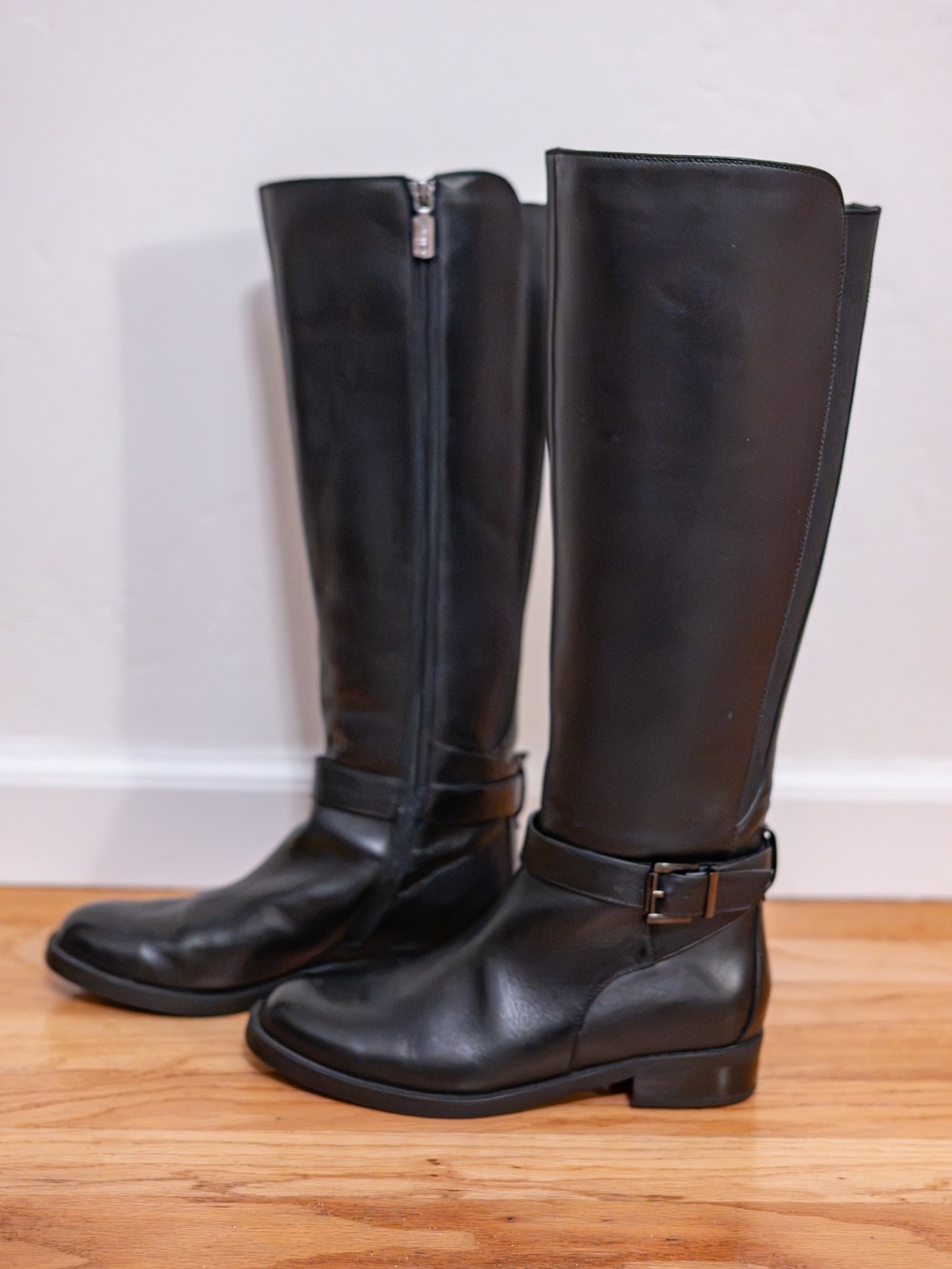 Blondo Black Leather Over-the-Knee Riding Boots